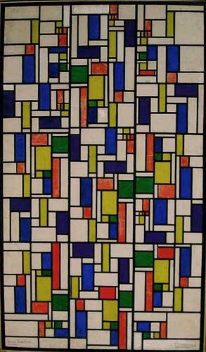 Theo van Doesburg Color designs for Stained-Glass Composition V. oil painting image